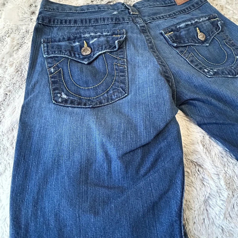 True Religion Riley Blue Denim Bermuda Shorts size 29 - Picture 10 of 11
